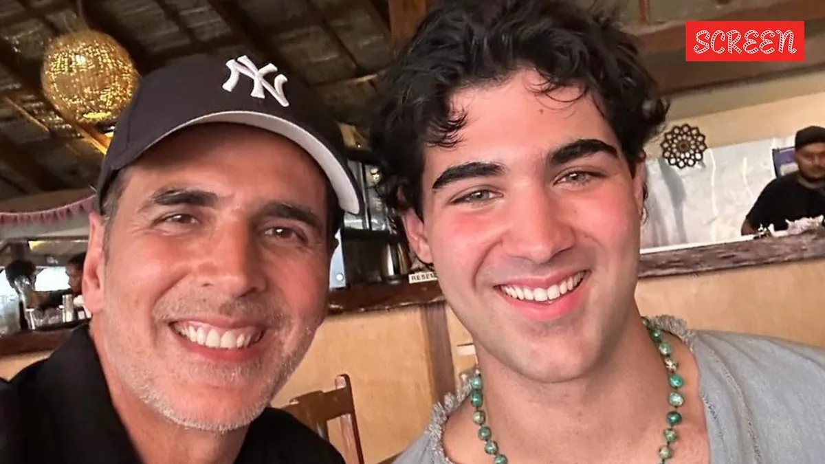 Akshay Kumar and his son Aarav.