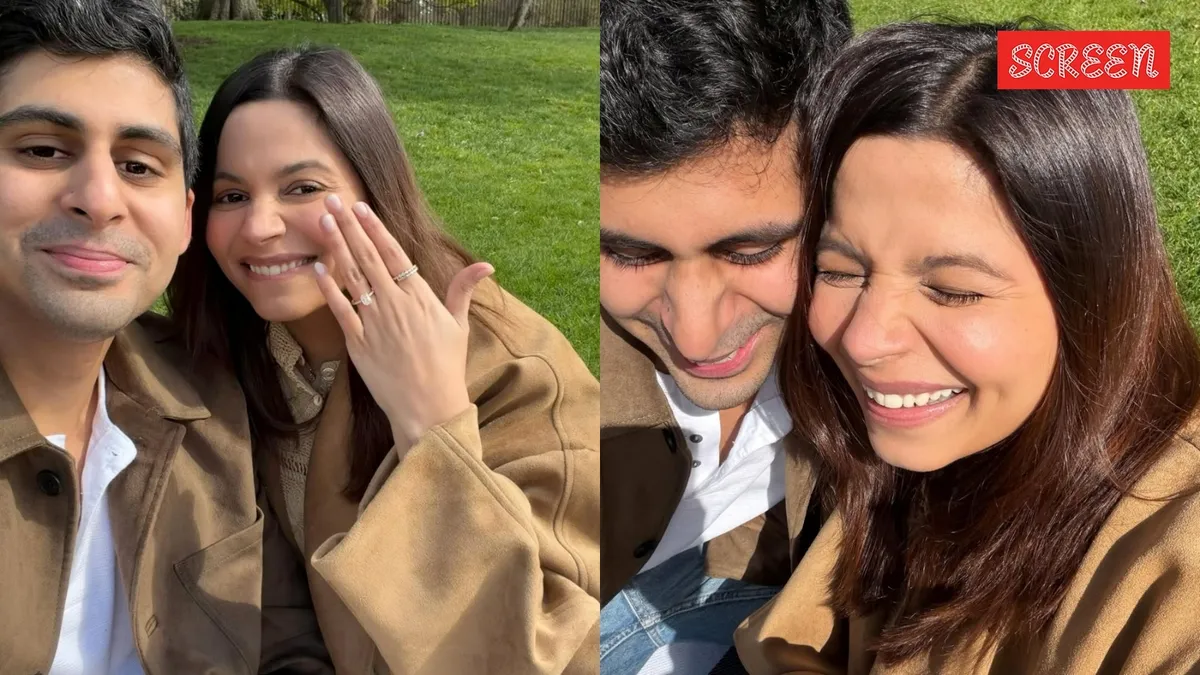 Shaheen Bhatt announcing her engagement with a photo.