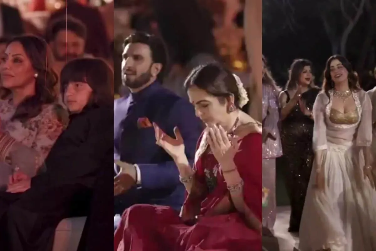 Anant Ambani Birthday Bash: Ranveer Singh, Gauri Khan Join Bhajan Session; Janhvi Kapoor Performs Garba