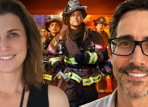 The Chicago Fire department logo on a brick wall