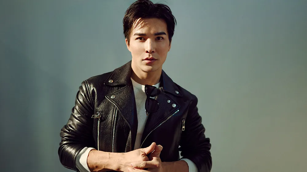 Actor Ludi Lin looking thoughtful, ready for action.