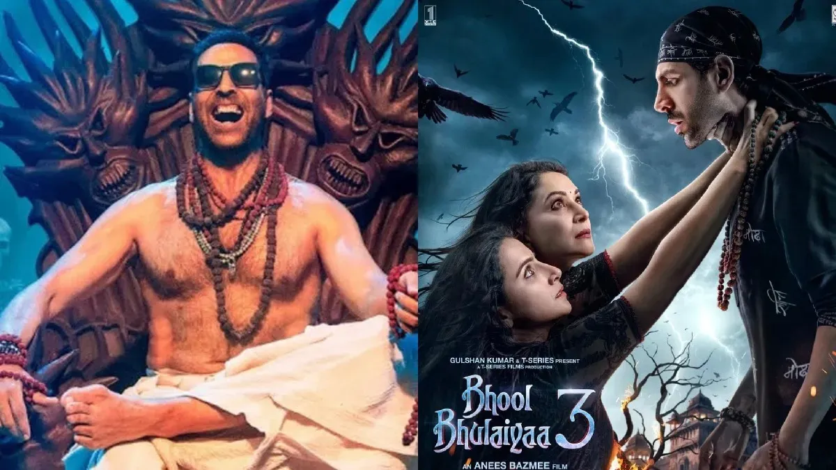 A still from the movie Bhooth Bangla showing Akshay Kumar.