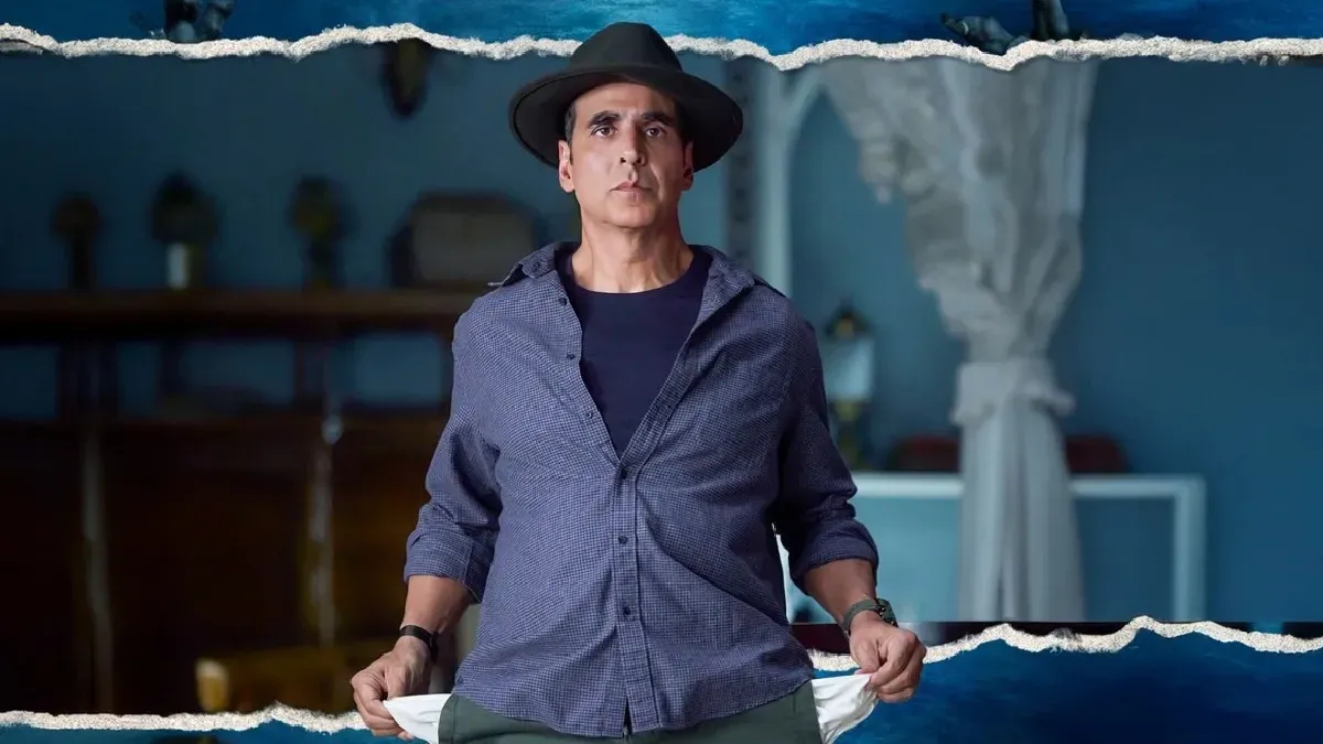 Akshay Kumar in a still from 'Bhooth Bangla'.