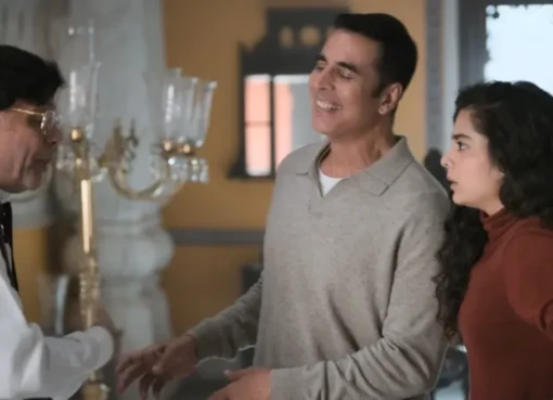 Akshay Kumar in a spooky-themed film poster for Bhooth Bangla.