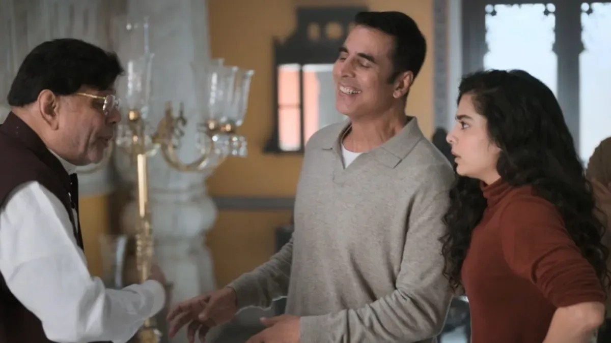 Akshay Kumar in a spooky-themed film poster for Bhooth Bangla.