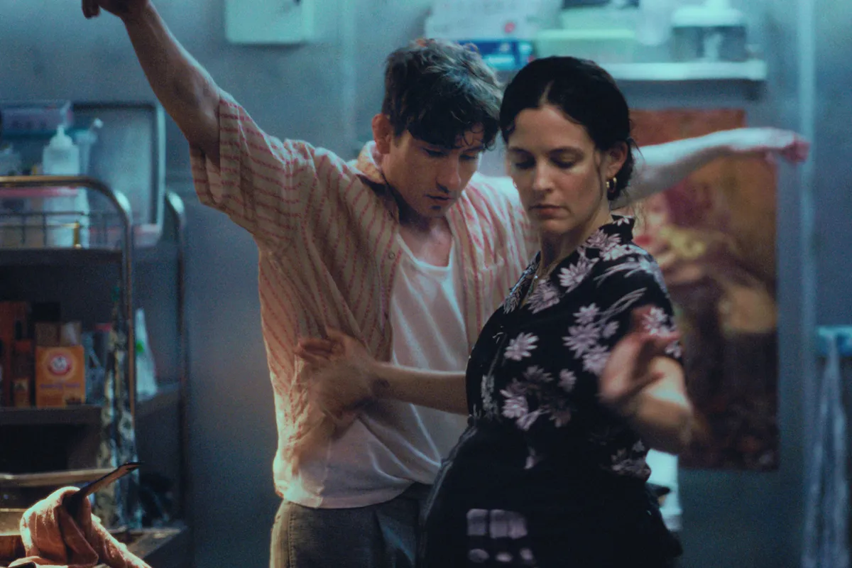 Actors Barry Keoghan and Riley Keough, stars of the opening film 'Butterfly Jam' at Cannes Directors' Fortnight 2026.