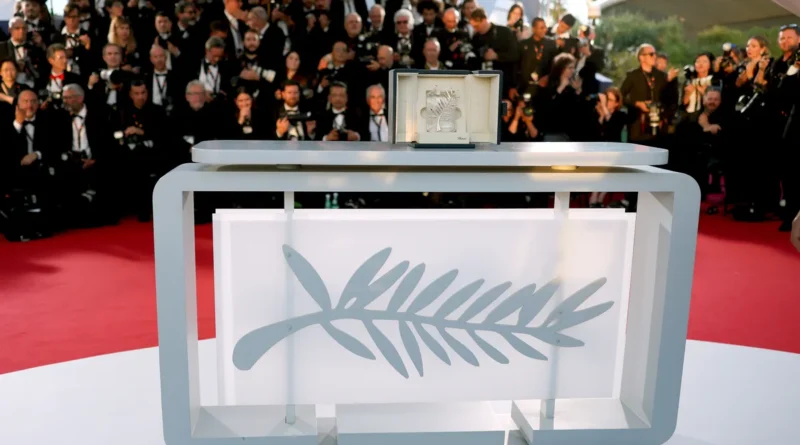 Cannes Film Festival director Thierry Frémaux announcing 2026 movie lineup at Paris press conference.