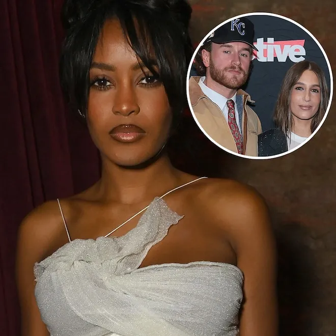 Ciara Miller looking thoughtful