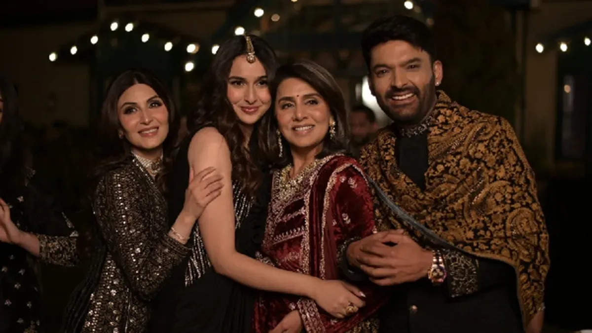 A colorful and energetic still from the 'Senti' music video.