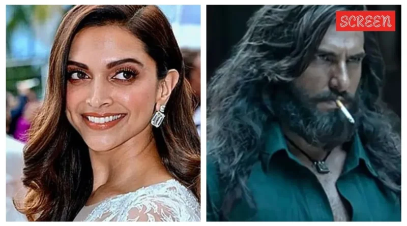 Deepika Padukone confidently speaking, refuting film gossip with a pointed question.