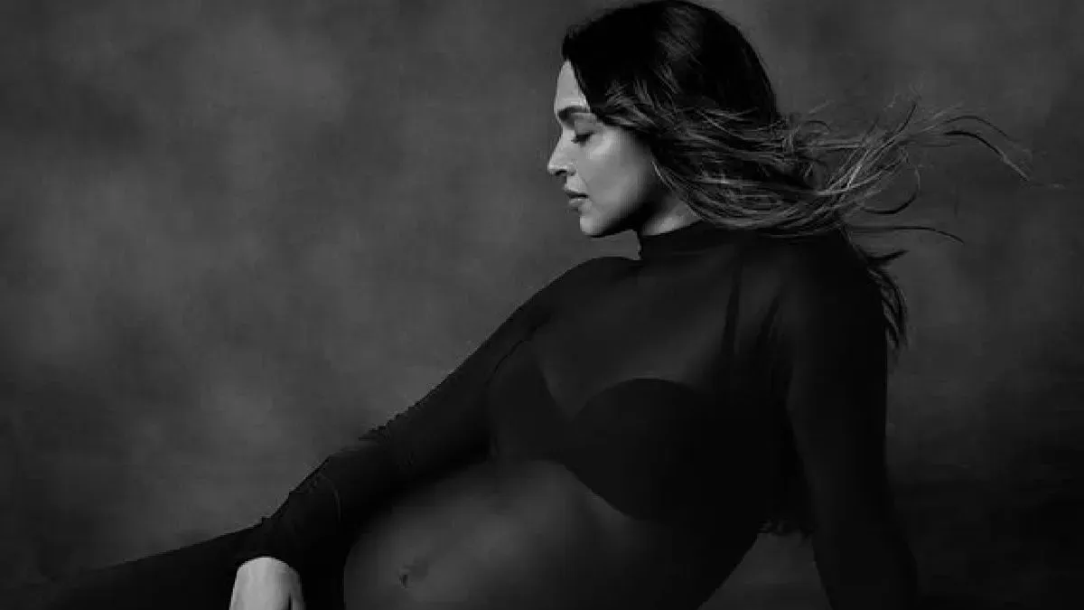 Deepika Padukone on a film set.