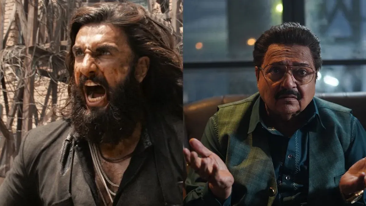 Dhurandhar 2 movie poster showing a determined, yet perhaps weary, main character.