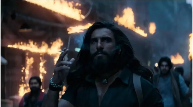 Ranveer Singh in a dynamic pose from blockbuster film Dhurandhar 2.