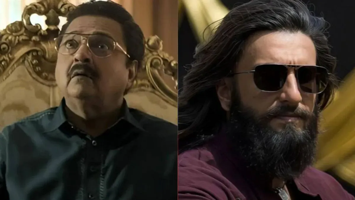 Rakesh Bedi smiling, possibly in character as Jameel Jamali.