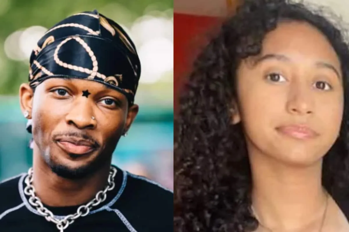 A photo of the musician D4vd looking into the camera.