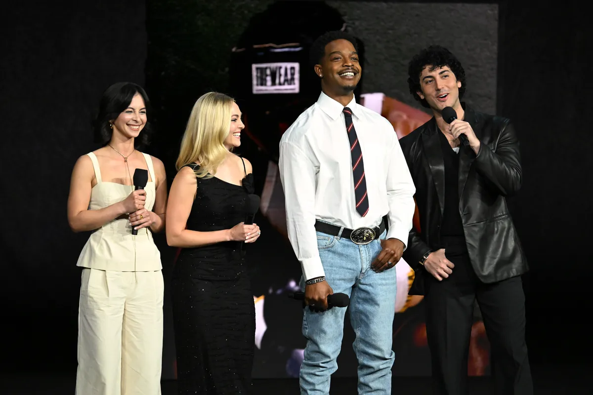 Anthony Ippolito as young Sylvester Stallone, looking determined, in a still from the film 'I Play Rocky'.