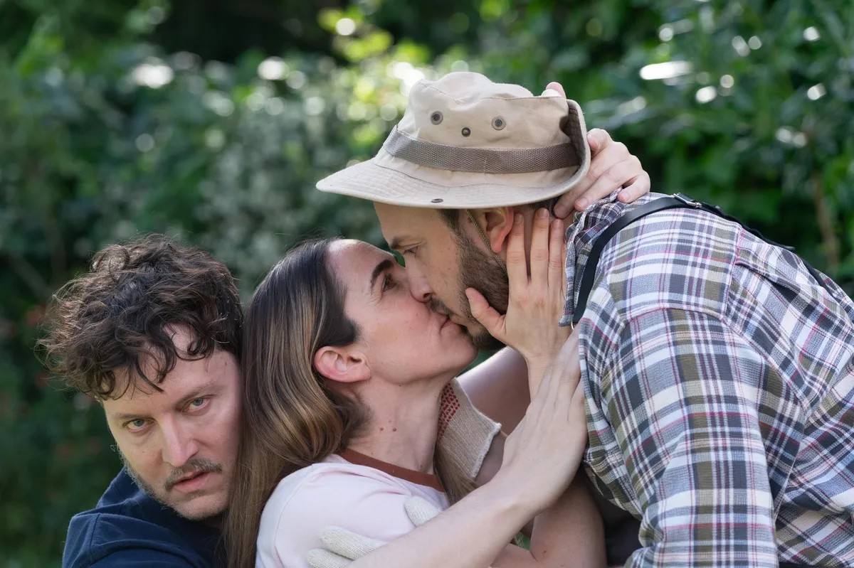 A film clapperboard on a blurred background, suggesting a movie festival.