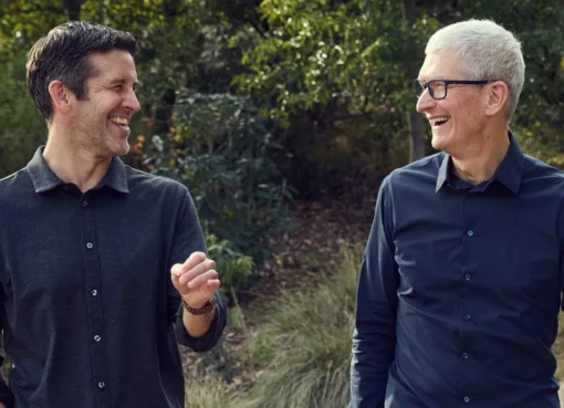John Ternus and Tim Cook representing the future of Apple