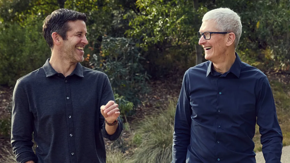 John Ternus and Tim Cook representing the future of Apple