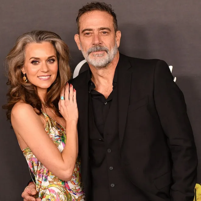 Photo of Hilarie Burton and Jeffrey Dean Morgan looking happy together.