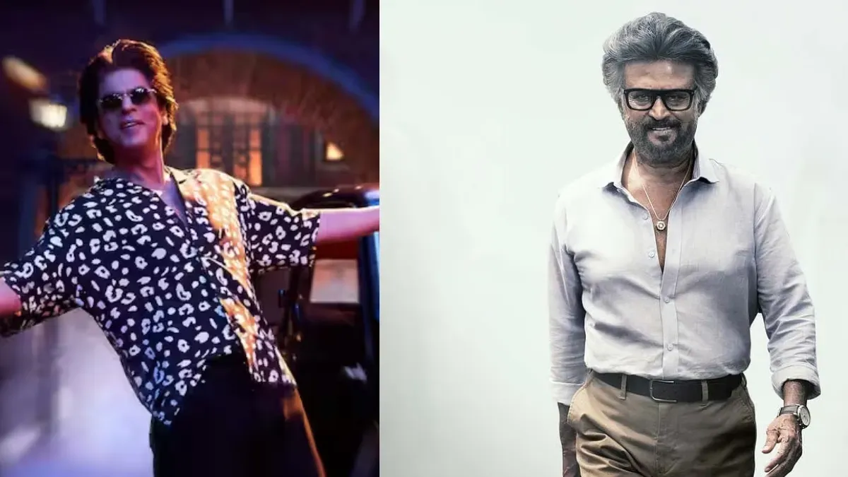 Shah Rukh Khan and Rajinikanth stand together, a dream collaboration.