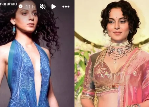 Kangana Ranaut posing for her first ever portfolio photoshoot