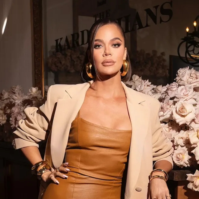 Khloe Kardashian with her daughter True.