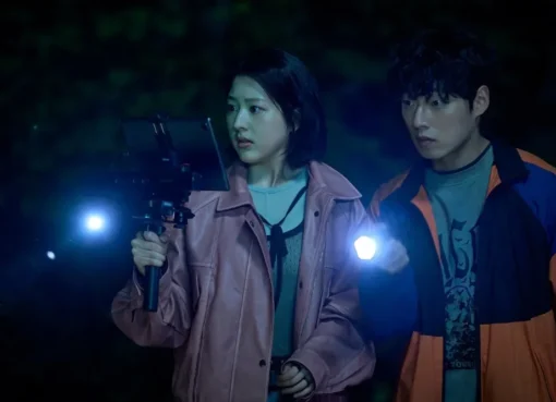 A dark, atmospheric movie poster for 'Salmokji: Whispering Water' showing eerie water and a mysterious figure.