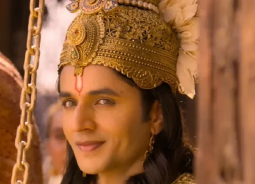 Siddhant Chaturvedi smiling, with text related to 'Krishnavataram'.