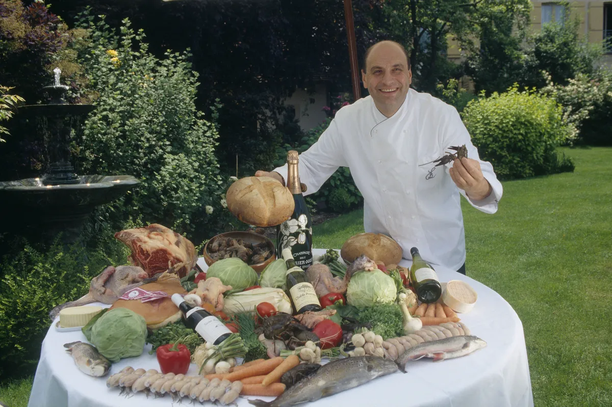 A portrait of French chef Bernard Loiseau.