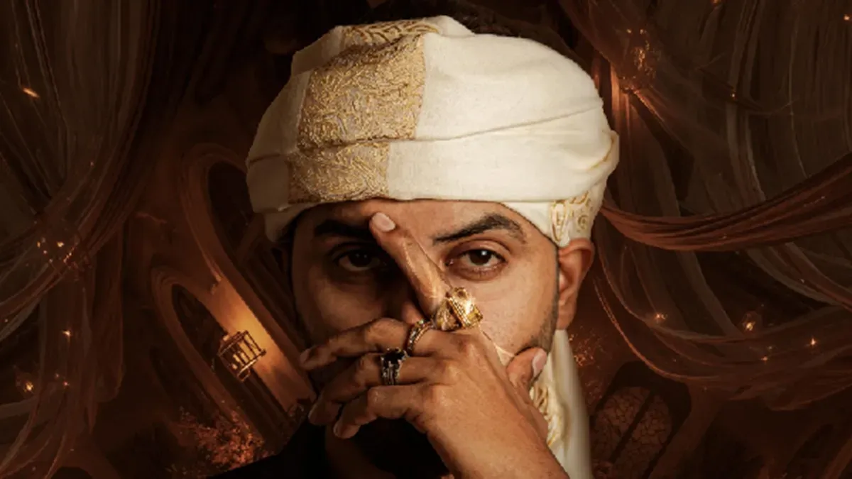 Album art for MBL and ABRAW's new single 'Makkana' with cultural elements.