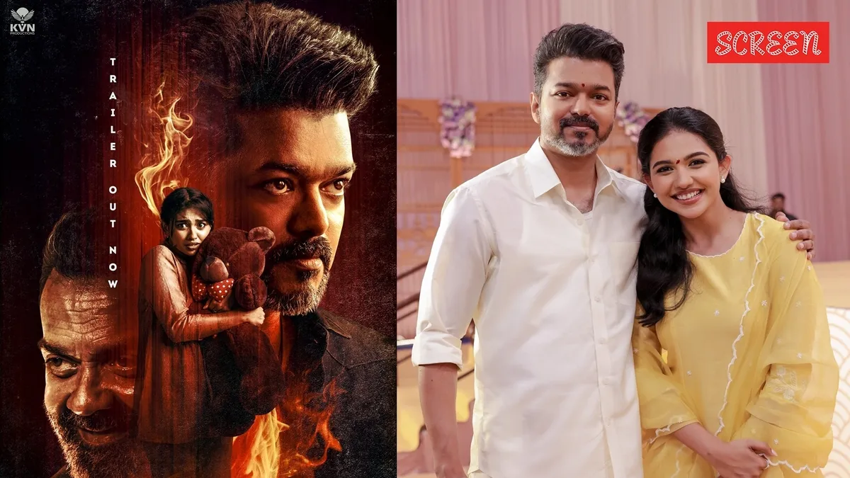 Actress Mamitha Baiju speaking thoughtfully.