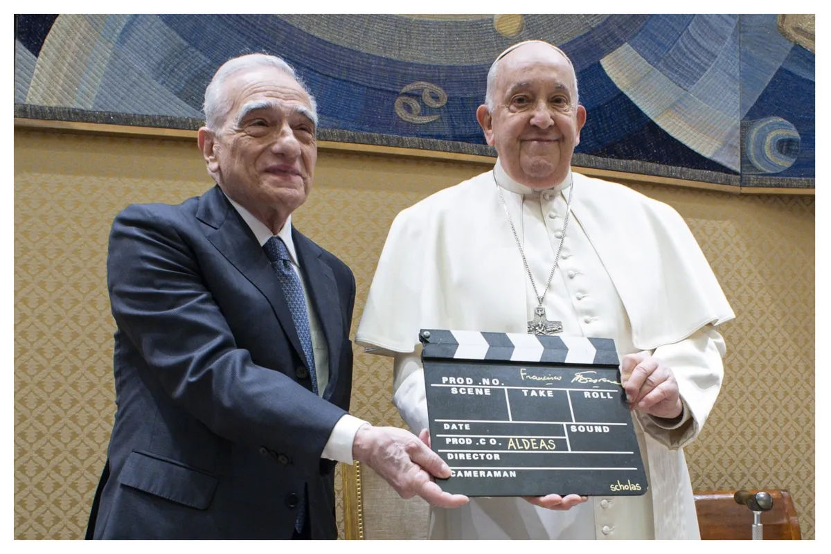 First-look images from Martin Scorsese's Pope Francis film.