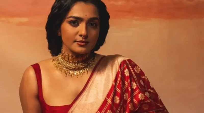 Parvathy Thiruvothu poses confidently, speaking out about social issues in cinema.