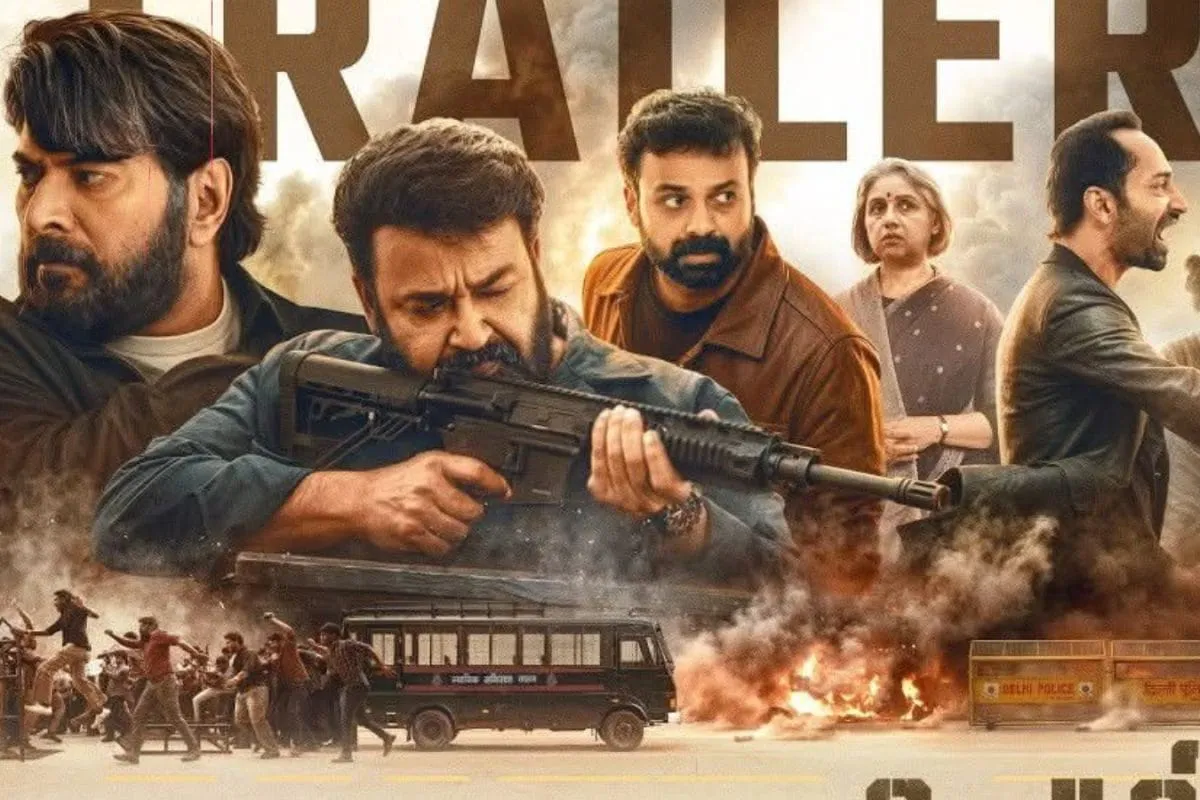 Mammootty and Mohanlal intense stare in Patriot spy thriller trailer.