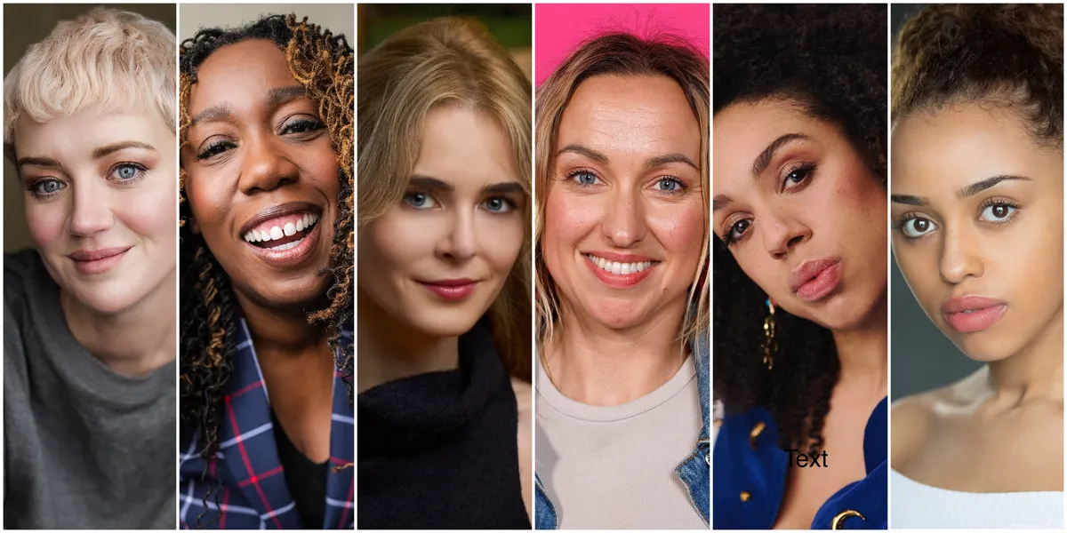 A collage of headshots featuring Pearl Mackie, Chizzy Akudolu, and Kerry Howard smiling.