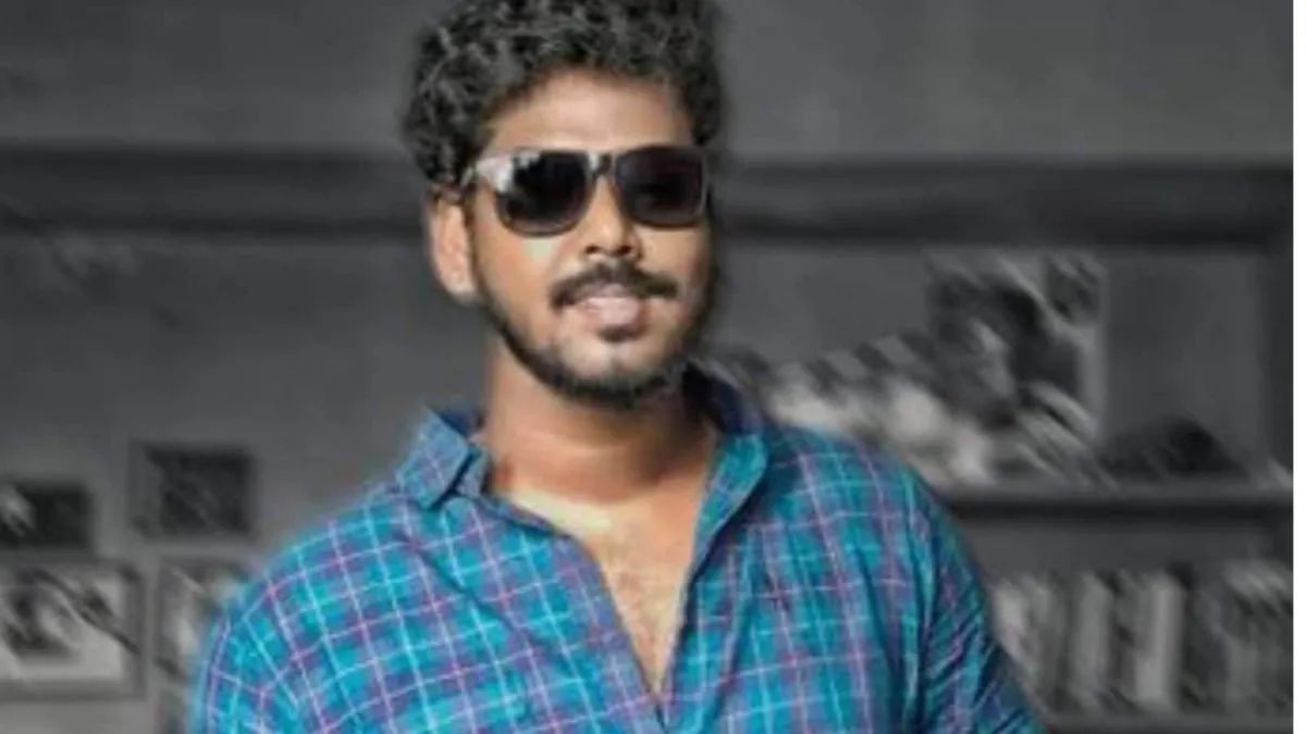 Director Ramesh Nandhan looking emotional and happy.