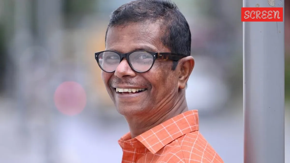 Actor Indrans smiling.