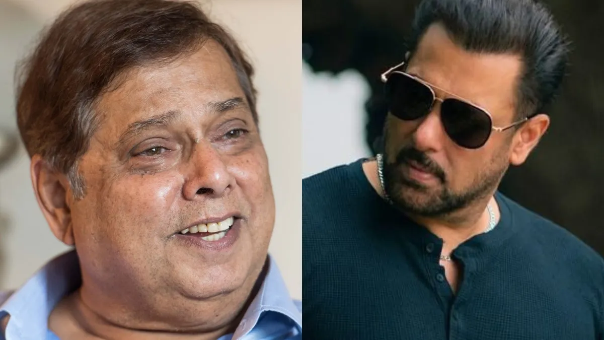 Director David Dhawan and actor Salman Khan smiling together.