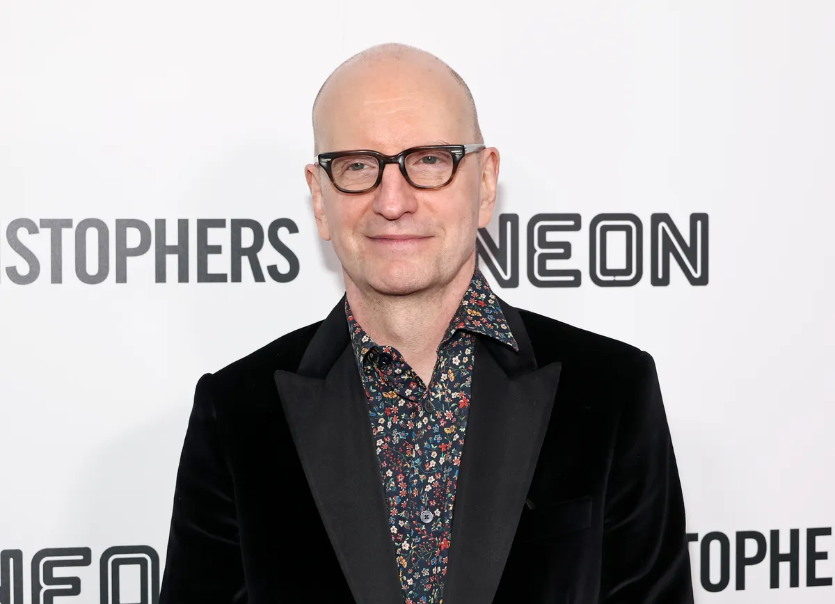 Steven Soderbergh smiling, looking thoughtful.