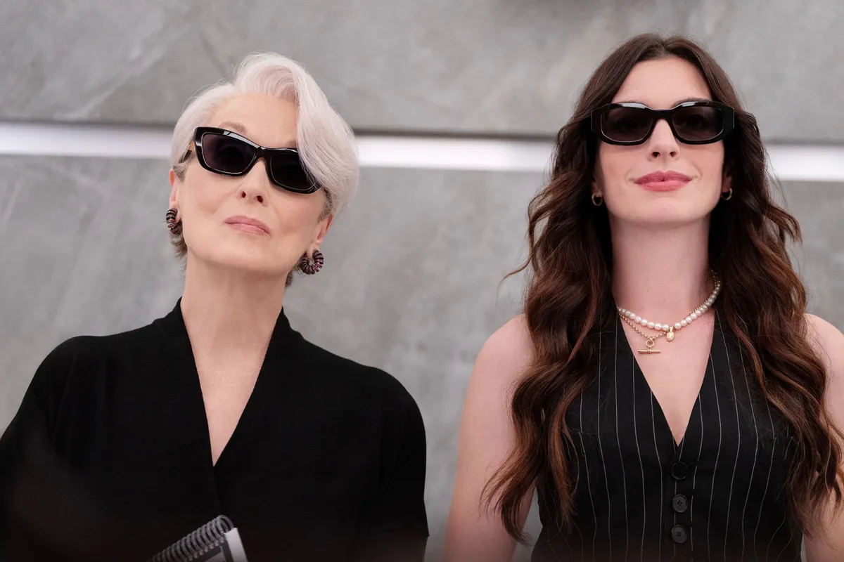 A screenshot from The Devil Wears Prada movie.