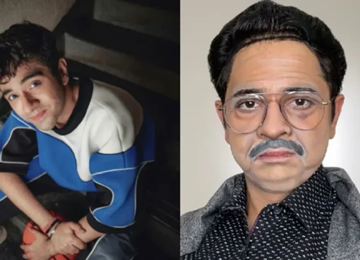 A collage of trending Indian pop culture figures and the creator Ronit Ashra.
