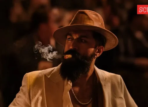 Yash looking stylish while talking about his new movie Toxic