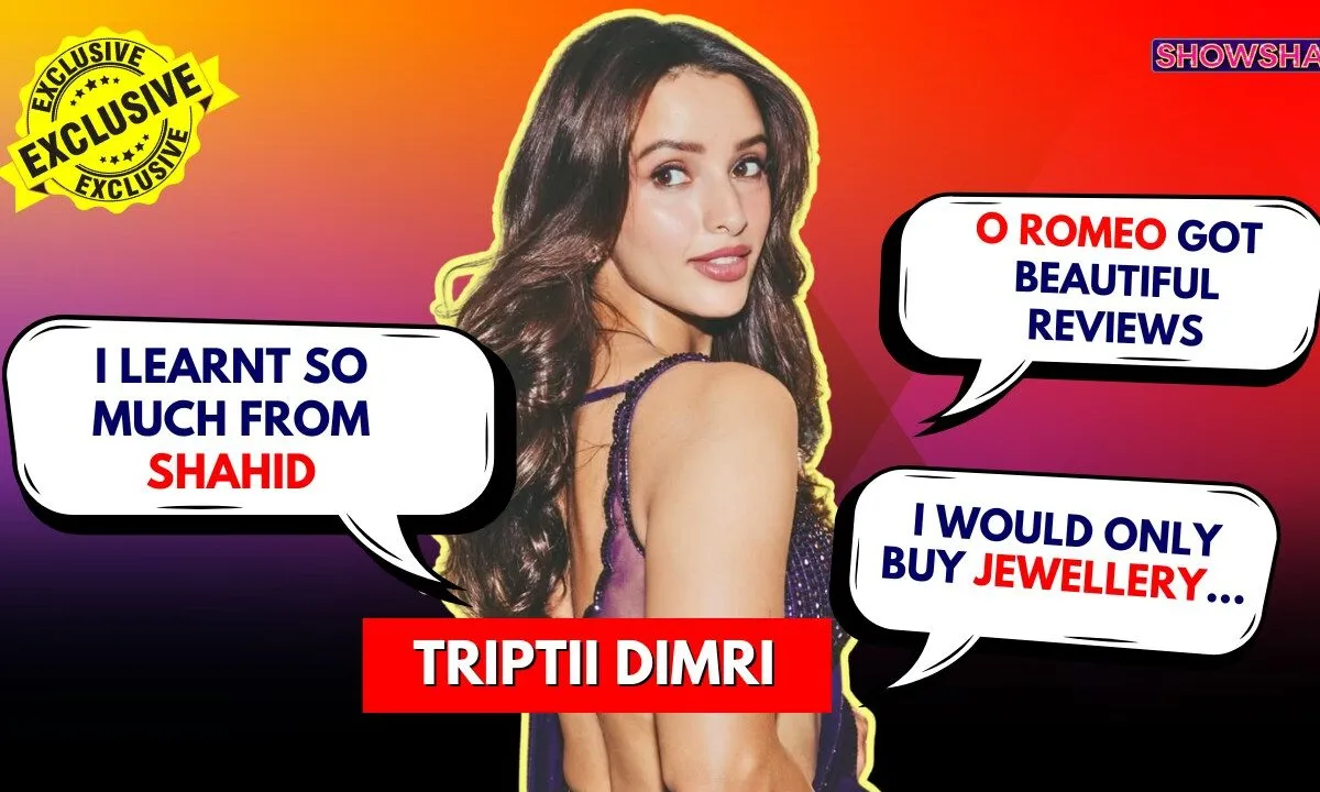 Triptii Dimri smiling and wearing colorful jewelry from the Tanishq Hues collection