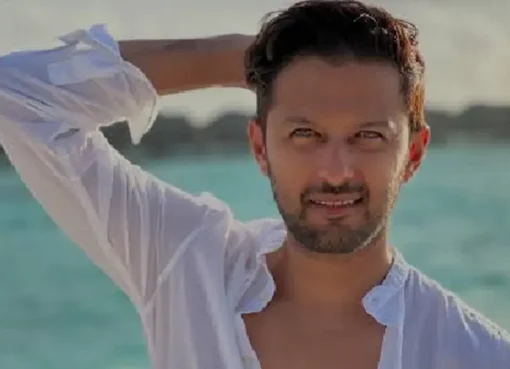 A movie still from 'Happy Birthday Joshi' showing characters in a visually appealing setting.