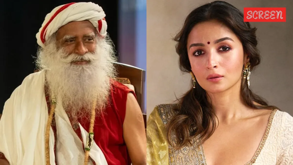 Sadhguru and Alia Bhatt in conversation.