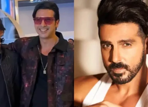 Zayed Khan's son, Zidaan, dancing with a friend at his high school prom.