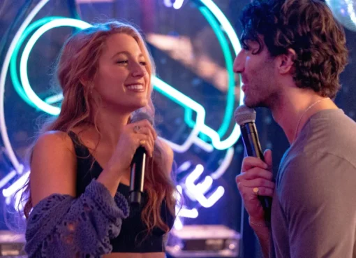 Blake Lively and Justin Baldoni in a still from the movie It Ends With Us.
