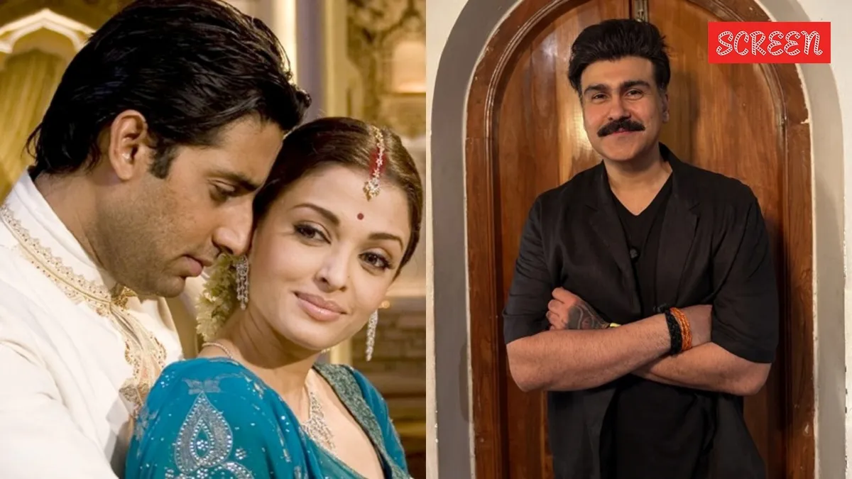 Abhishek Bachchan and Aishwarya Rai in a still from the movie Guru.