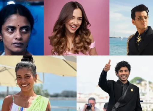 Ahsaas Channa and Adarsh Gourav smiling, representing young Indian actors breaking out globally.